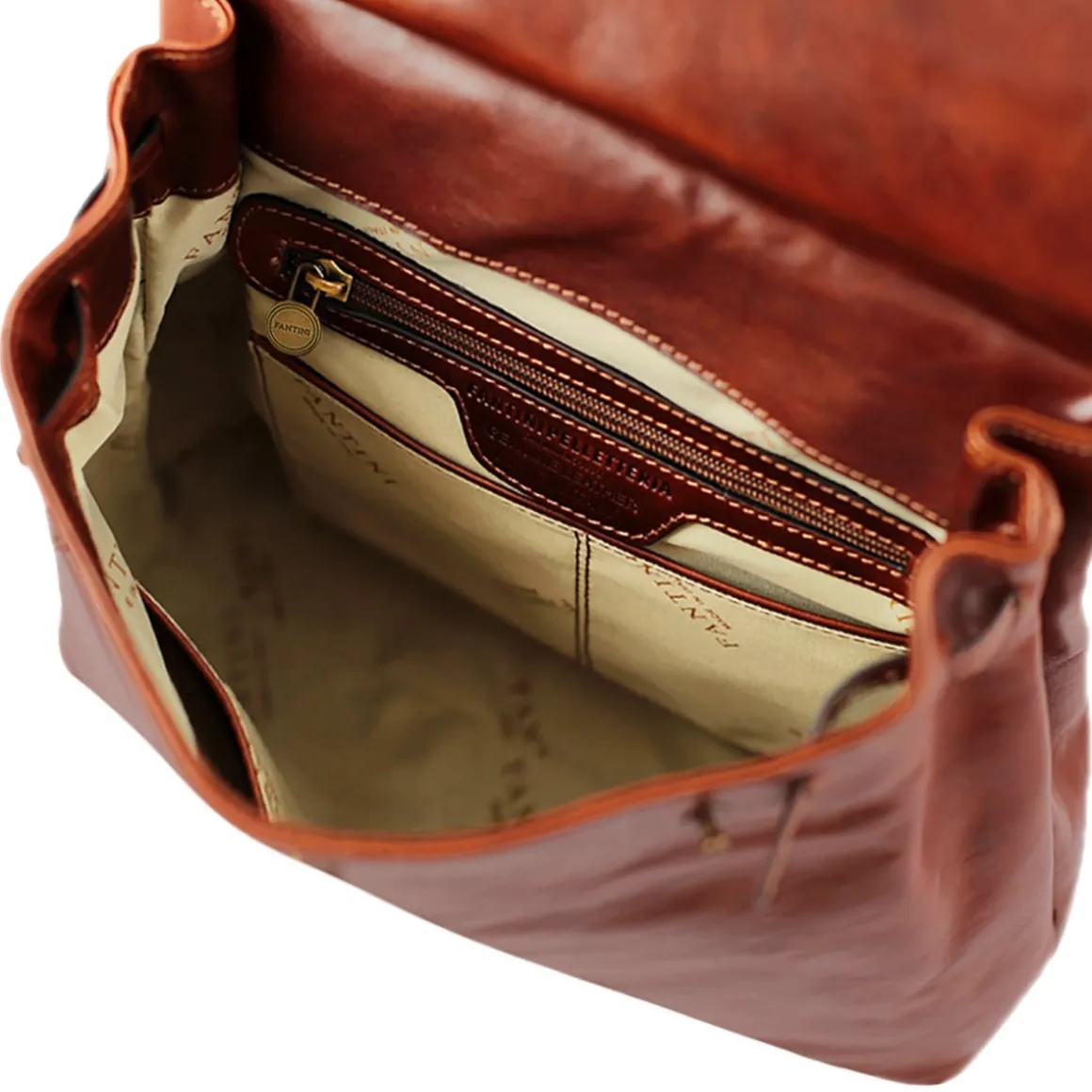 Borsa zaino in pelle Isabel