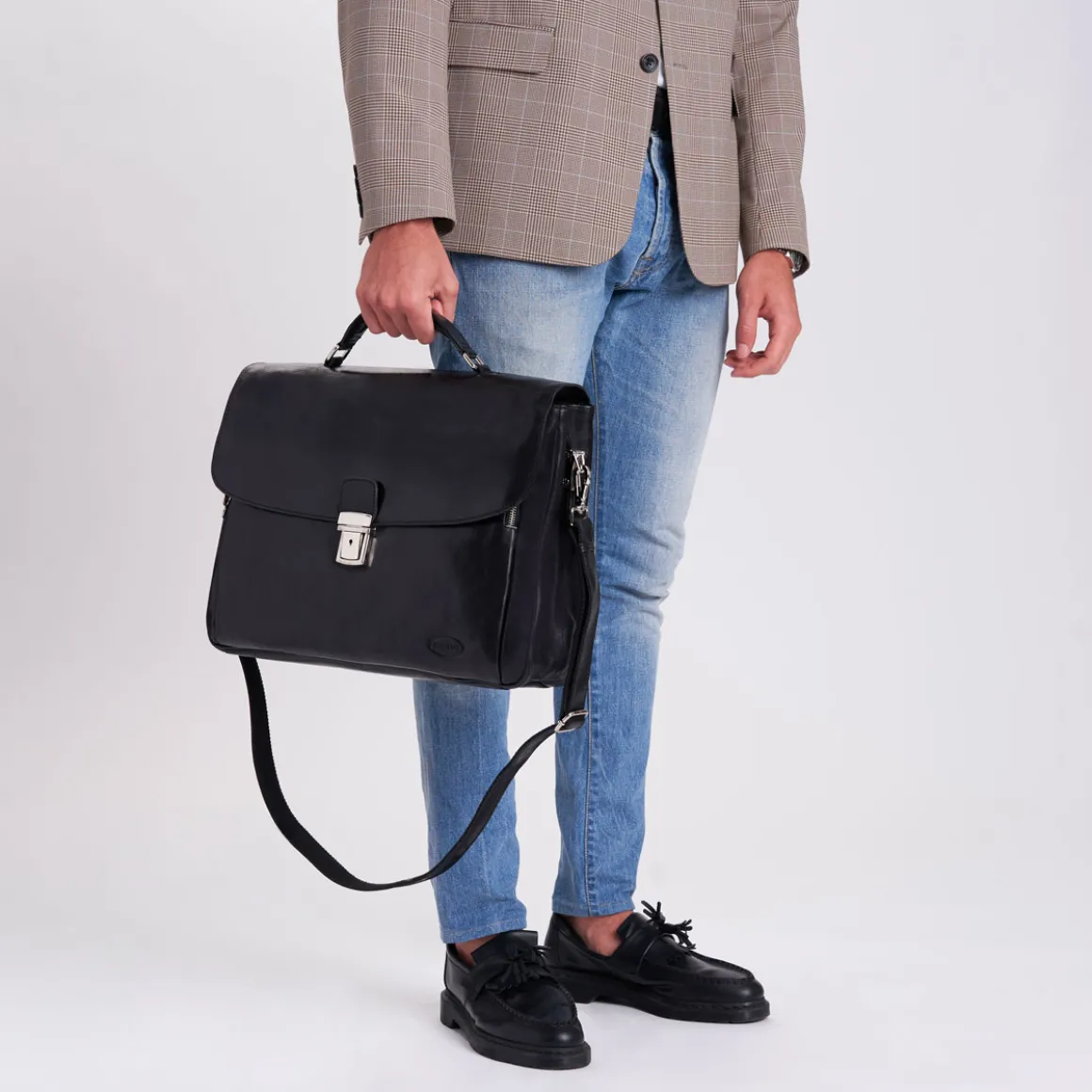 Cartella da lavoro in pelle Nyse
