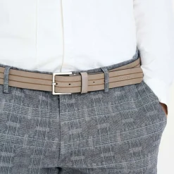 Cintura in pelle Stripes