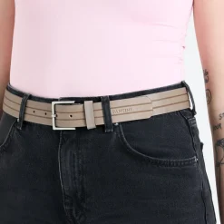 Cintura in pelle Stripes