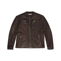 Giacchetto in pelle Biker