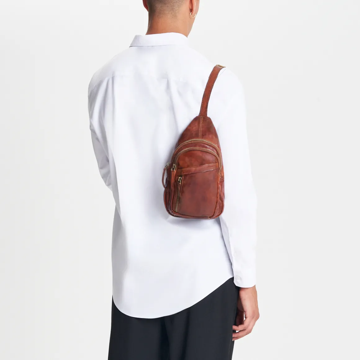 Monospalla in pelle Savage