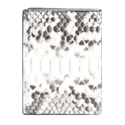 Porta carte in pelle di pitone Ophion