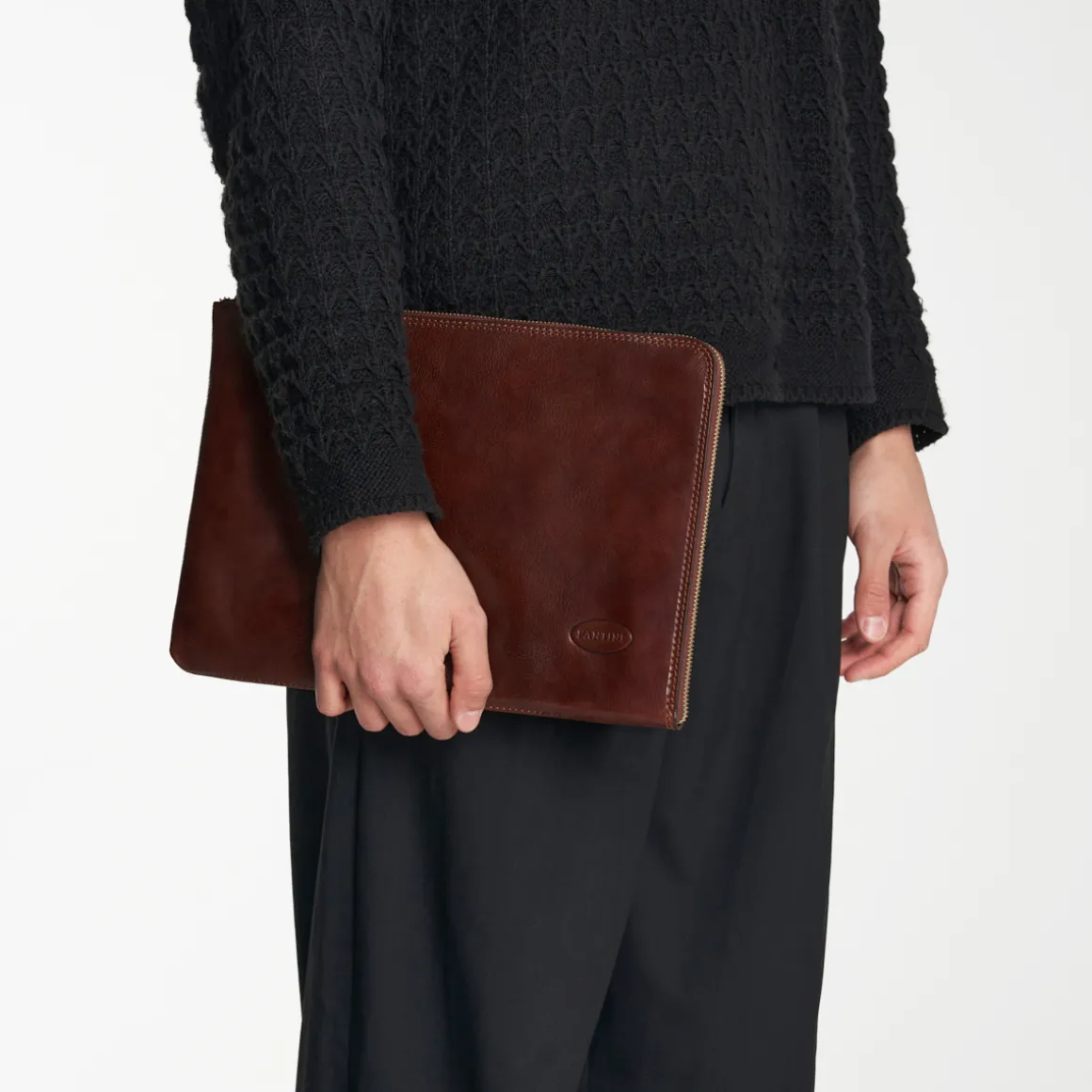 Portadocumenti in pelle grande Manager