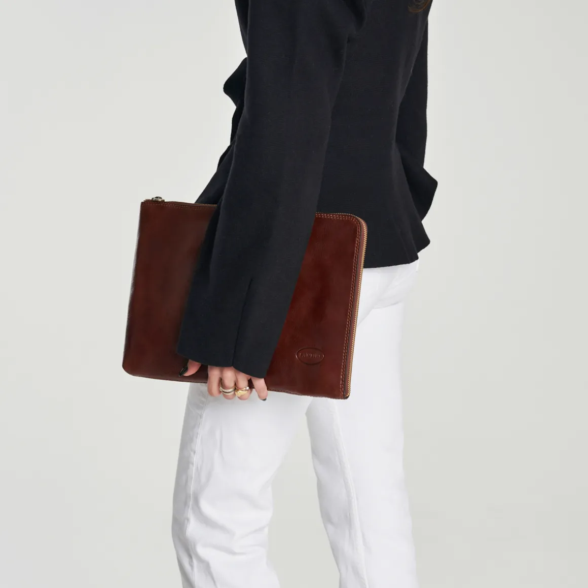 Portadocumenti in pelle grande Manager