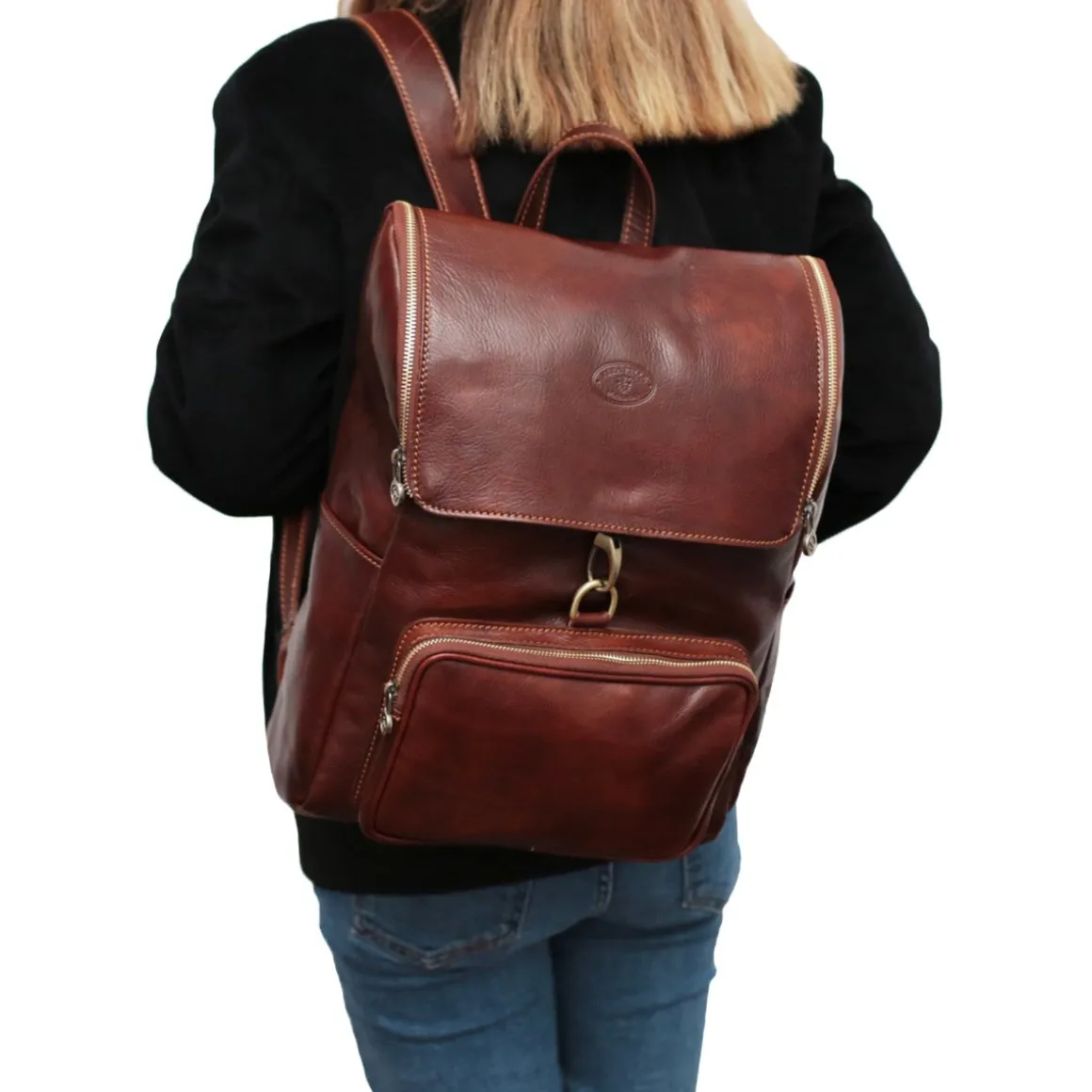Zaino in pelle Bologna