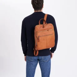 Zaino in pelle lavata grande Milano
