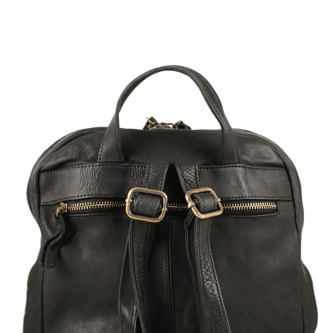Zaino in pelle lavata grande Milano