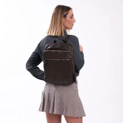 Zaino in pelle lavata grande Milano