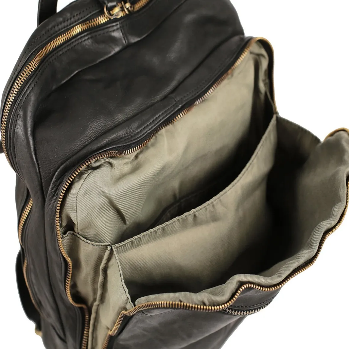 Zaino in pelle lavata piccolo Milano