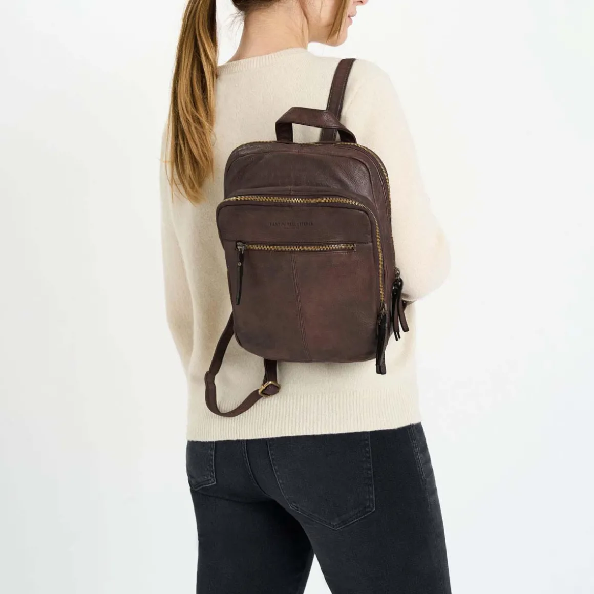 Zaino in pelle lavata piccolo Milano