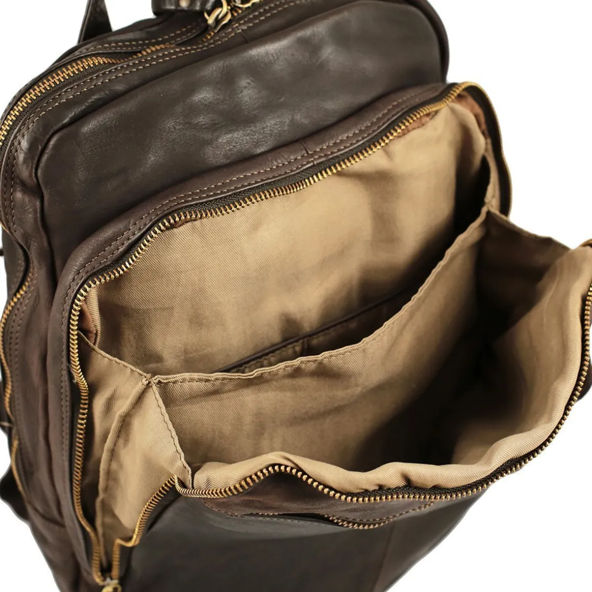Zaino in pelle lavata piccolo Milano